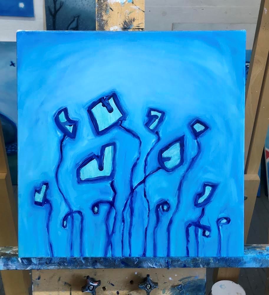Turquoise Flowers #1