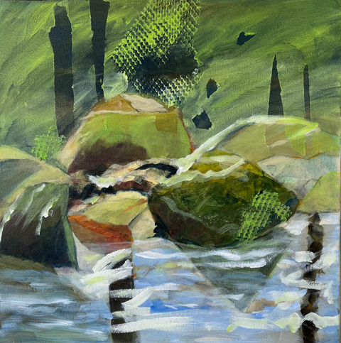 Stones and water