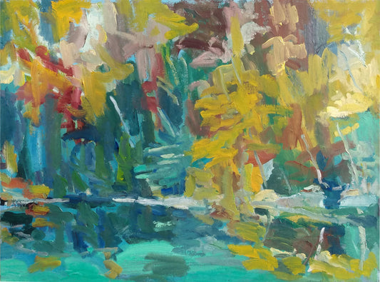 Gold and Algae Green