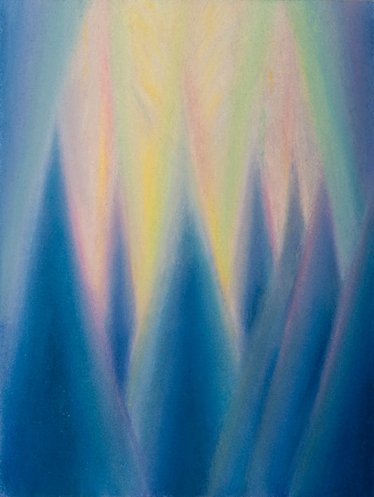 Study 5 for Aurora Borealis Behind the Trees