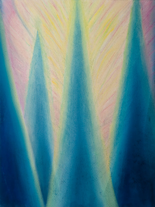 Study 6 for Aurora Borealis Behind the Trees