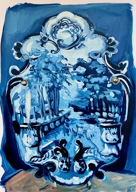 Delft Candelabra Sconce