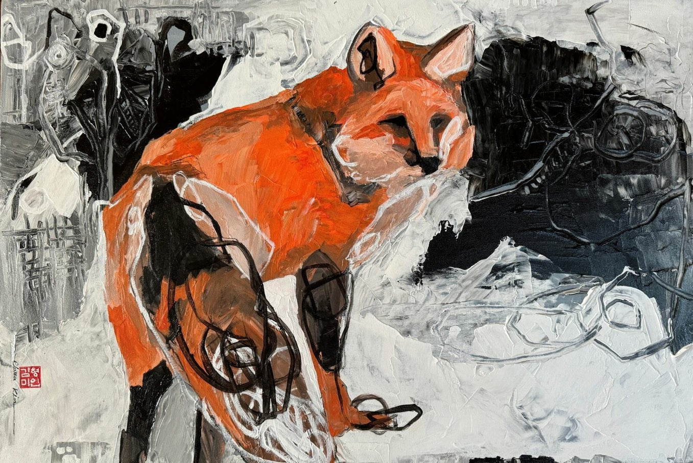 Charles Lynn Bragg マザーズラブⅡ Painting – Galerie Annexe